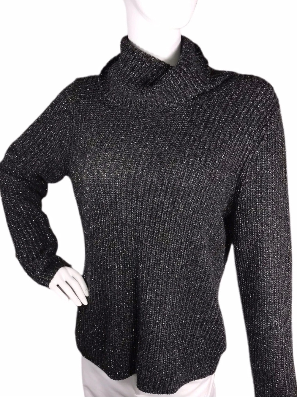 Lauren Ralph Lauren Cashmere
Silk Blend Luxe Metallic Sweater XL